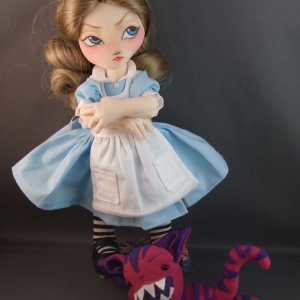 Grumpy Alice and the Cheshire Cat